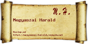 Megyaszai Harald névjegykártya